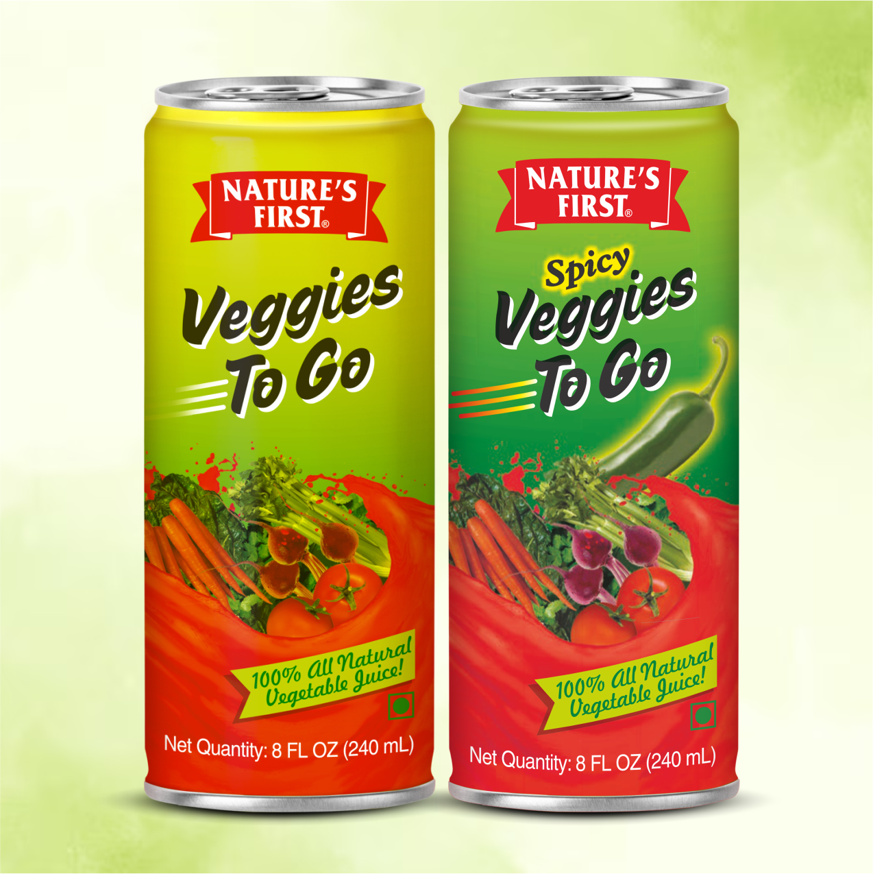 Vegetable Juice- Spicy & Regular Juice can